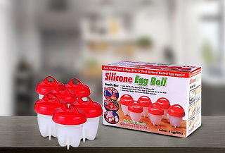 Set de 6 Moldes de siliciona para cocinar huevos