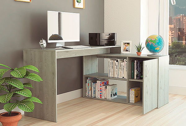 Escritorio Office 8, Ceniza