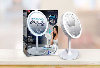 Espejo LED Maquillaje con Ventilador Fan & Light