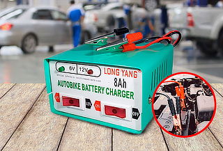 Cargador Batería Automóvil Moto 6 a 12 Voltios