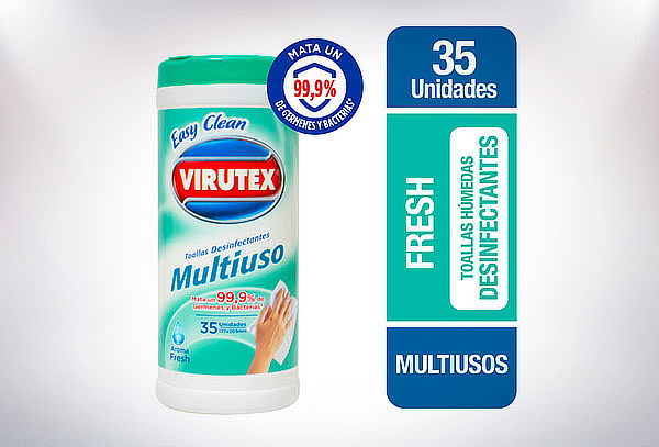 Pack 4 toallas Aseo completo Hogar Easy Clean 35 unidades c/