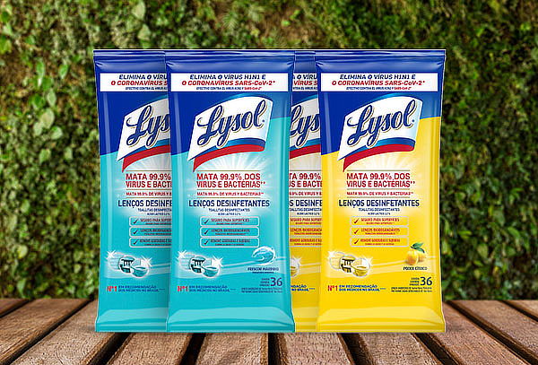 Pack 4 Toallitas Lysol desinfectantes Biodegradables