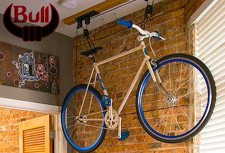 Elevador de Bicicletas con Polea de Fierro + 2 Straps