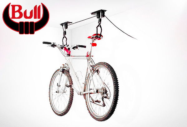 Elevador de Bicicletas con Polea de Fierro + 2 Straps
