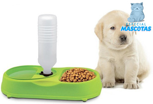 Dispensador de Agua y Comida para Mascotas