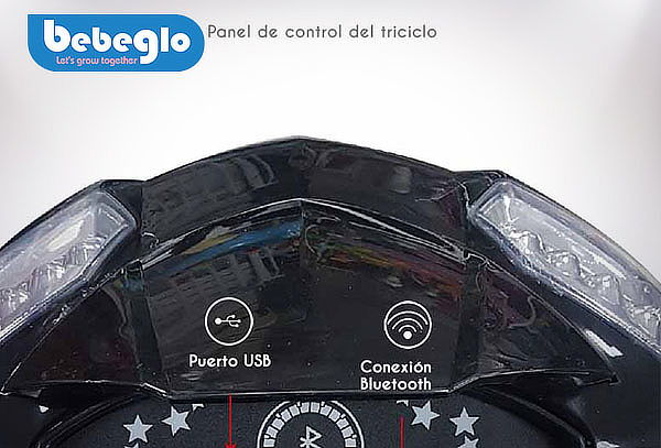 Triciclo Bluetooth Reversible One Click RS-4080 Bebeglo