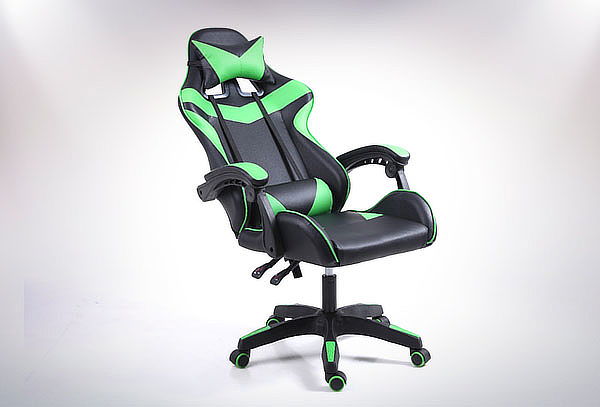 Silla Gamer Butaca Cojín Lumbar Y Cervical Verde - Ps