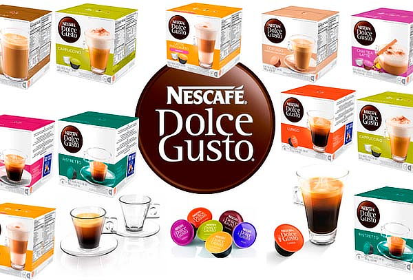 Variedad de cápsulas de café NESCAFE DOLCE GUSTO