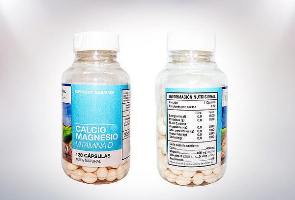 Frasco Calcio + Magnesio + Vitamina D 600 mg Pack a eleccion