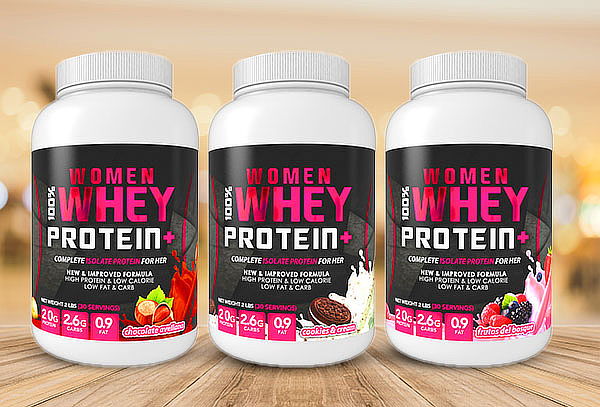 Suplemento 100% Women Whey Protein de 2 libras Supletech 