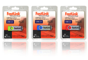 Pendrive Fastlink 4GB, 8GB o 16 GB