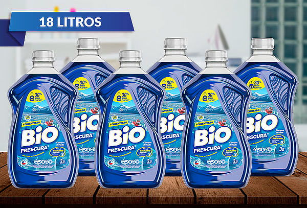 18 Litros Detergente Líquido Bio Frescura, Campos de Hielo