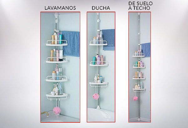 Esquinero Organizador de Baño y Ducha