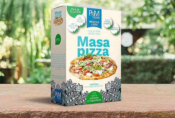 Mezcla lista de Pizza vegana 500 Grs.