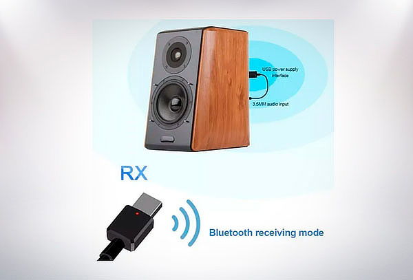 Adaptador Bluetooth inalámbrico 3.5mm auxiliar – para radio autos,  parlantes, etc