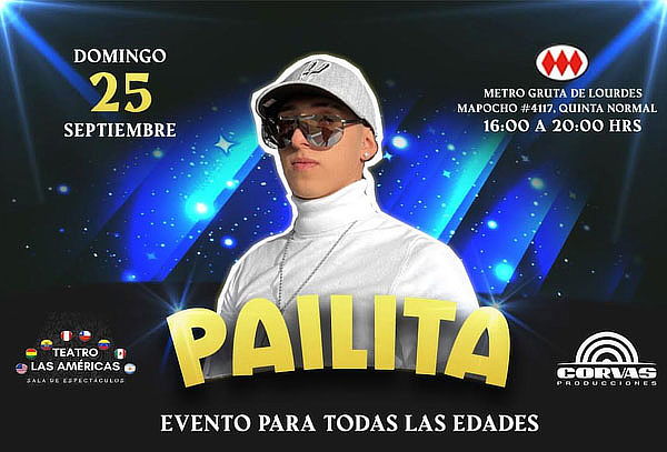 PAILITA en Vivo! Domingo 25 de Septiembre