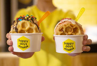 2 Waffle Ice Cream en Happy Days 