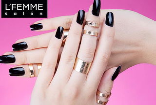 L'Femme Salón: Uñas Acrilicas + Esmaltado Permanente, Ñuñoa