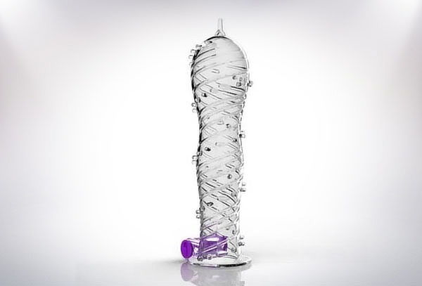 3 Preservativos sabores o efecto calor+1 Funda +Minivibrador