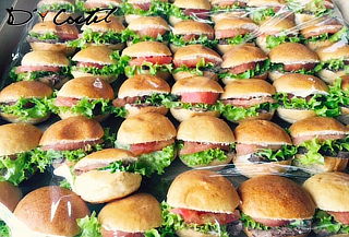 60 Mini Burger, Cheese Burger, Canapés Premium o Tapaditos