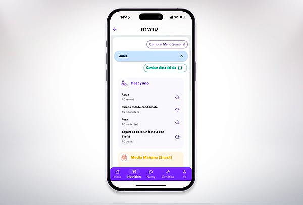 Kit Genético + plan de alimentación app Mynu