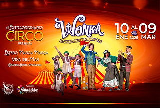 Wonka El Gran Circo de Chocolate 27 al 31 Enero