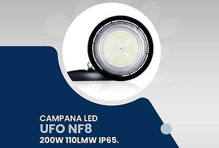 Campana Led UFO NF8 200W  110LM/W IP65