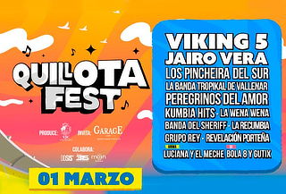 2x1 Quillota Fest: 1 Marzo de 12:00 a 00:00 hrs