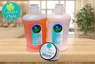 Pack Shampoo + Acondicionador + Crema Hidratante de Nopal