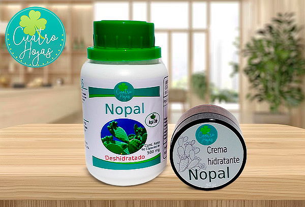 Pack 90 Capsulas Nopal + Crema Hidratante + Despacho