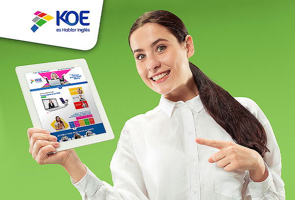 KOE paga$990 y obtén$190.000 desc. matricula curso de inglés