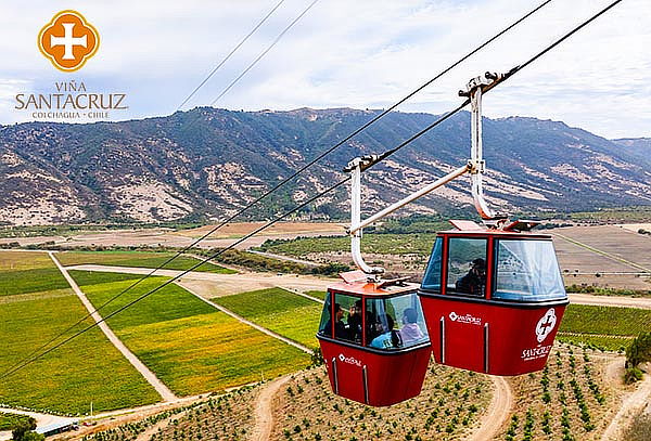 Paseo en Teleférico y Cerro de las culturas Viña Santa Cruz