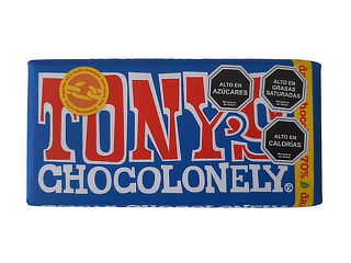 5 unidades Chocolate Tony´s Chocolonely Dark (70%)