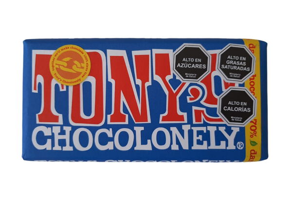 5 unidades Chocolate Tony´s Chocolonely Dark (70%)
