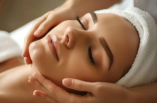 Masaje relajante rostro y cuello + Máscara hidratante y más.