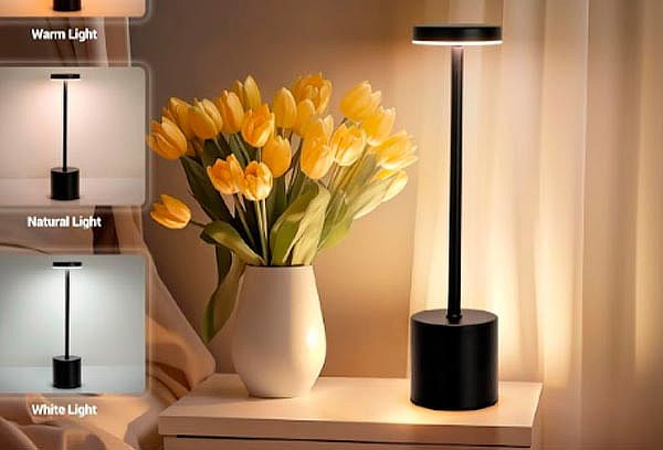 Lampara recargable touch
