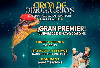 Circo de Dinosaurios!  Entrada a elección. San Antonio