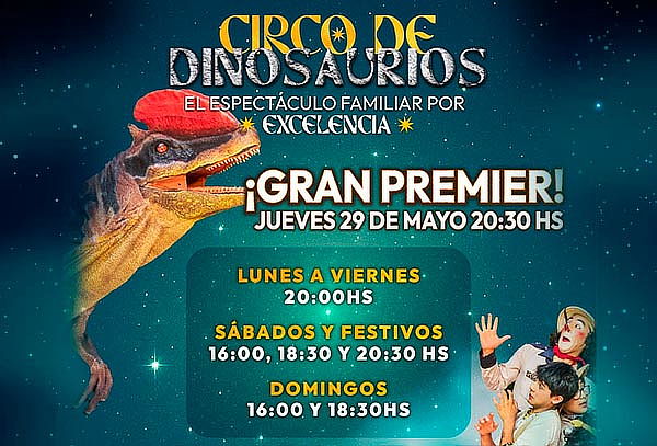 Circo de Dinosaurios!  Entrada a elección. San Antonio