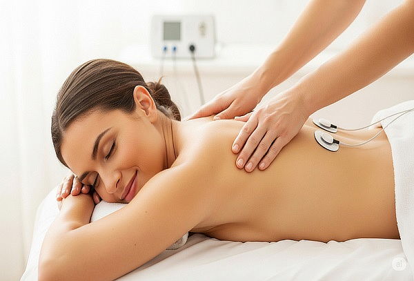 Masaje de relajación - Descontracturante + electroanalgesia 