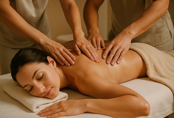 Masaje 4 Manos en Cuerpo Completo