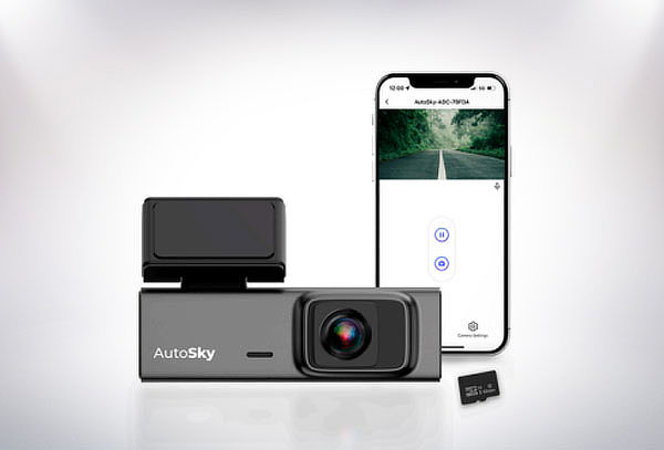 Cámara de Tablero para Auto, Dash Cam2K con WiFi