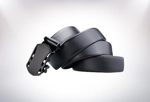 Correa/cinturon Casual Negro Para Hombre [ajustable]