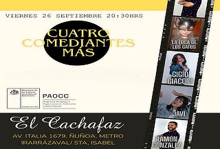 Show de Stand Up "Cuatro comediantes" en Cachafaz 