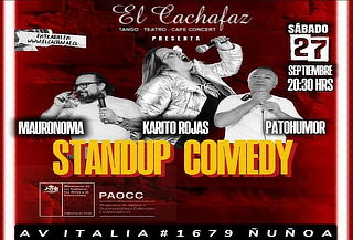 Show de stand up  en Cachafaz en Ñuñoa, Barrio Italia