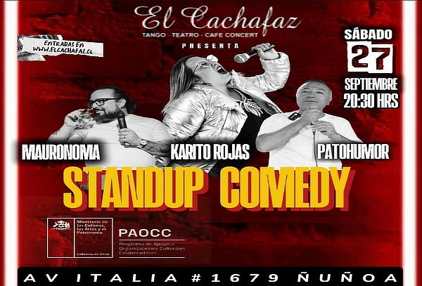 Show de stand up  en Cachafaz en Ñuñoa, Barrio Italia