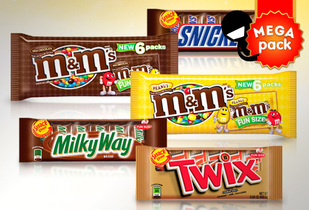 72 Chocolates SNICKERS ®, M&M´S® O MILKY WAY® 