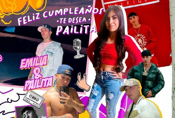 Foto Pendón Cumpleaños 1x1 metro con tubo personalizado