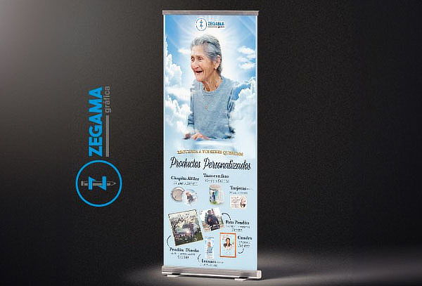 Pendon Roller 80x200, impreso en pvc, diseño gratis+Despacho