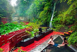 Huilo-Huilo, Termas Coñaripe, Valdivia, salida Ene. - Feb.