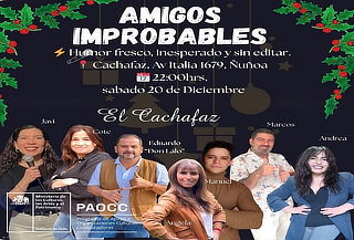 “Amigos Improbables” 7 comediantes en Cachafaz